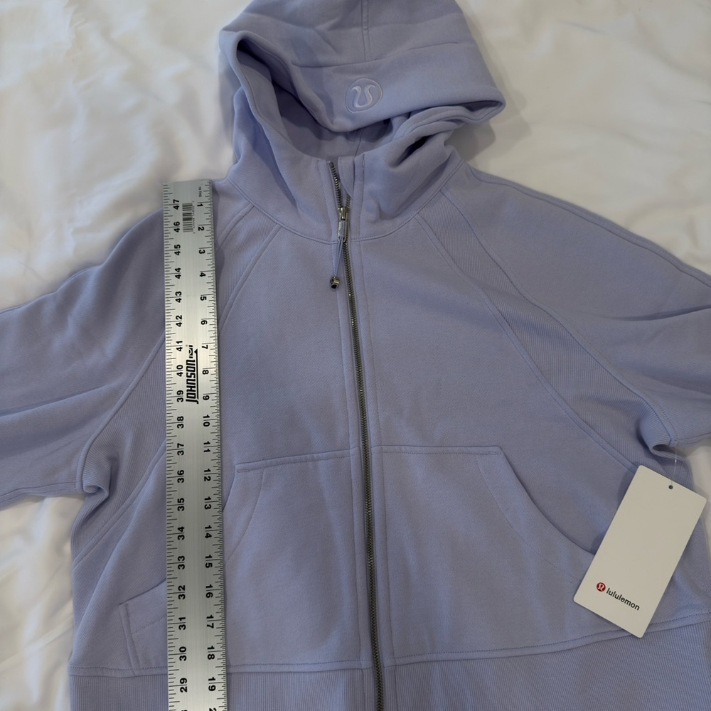 NWT Women’s Lululemon Scuba Oversized Full-Zip Hoodie in Serene Blue (lilac) M/L